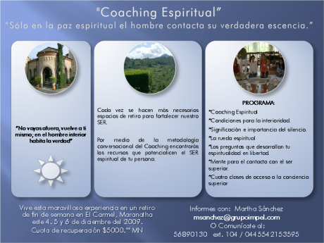Retiro Coaching Espiritual‏